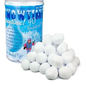 40pk Indoor Snowballs Game or Decorate